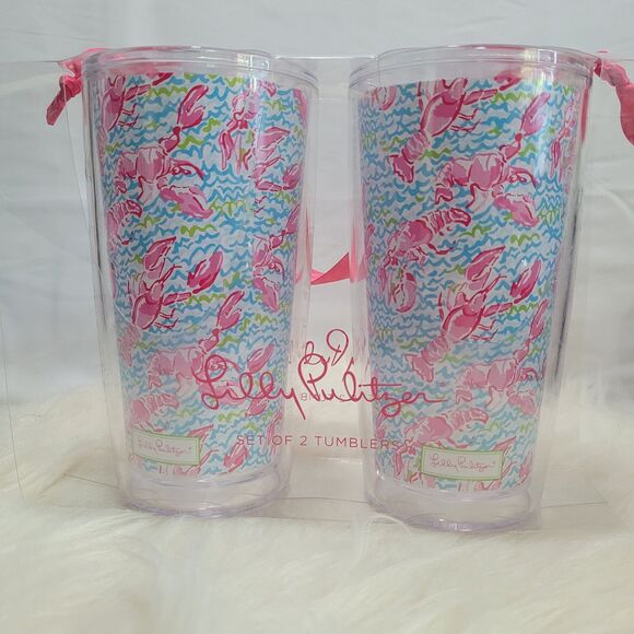 Lilly Pulitzer Other - Lilly Pulitzer 16oz Tumbler/Cup Lobsters NIB